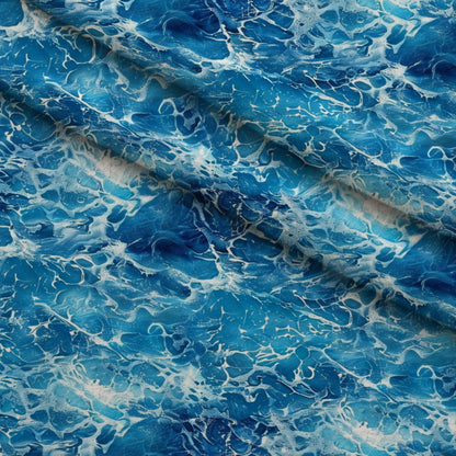 Liquid Sapphire Pattern 6 Minky Fabric