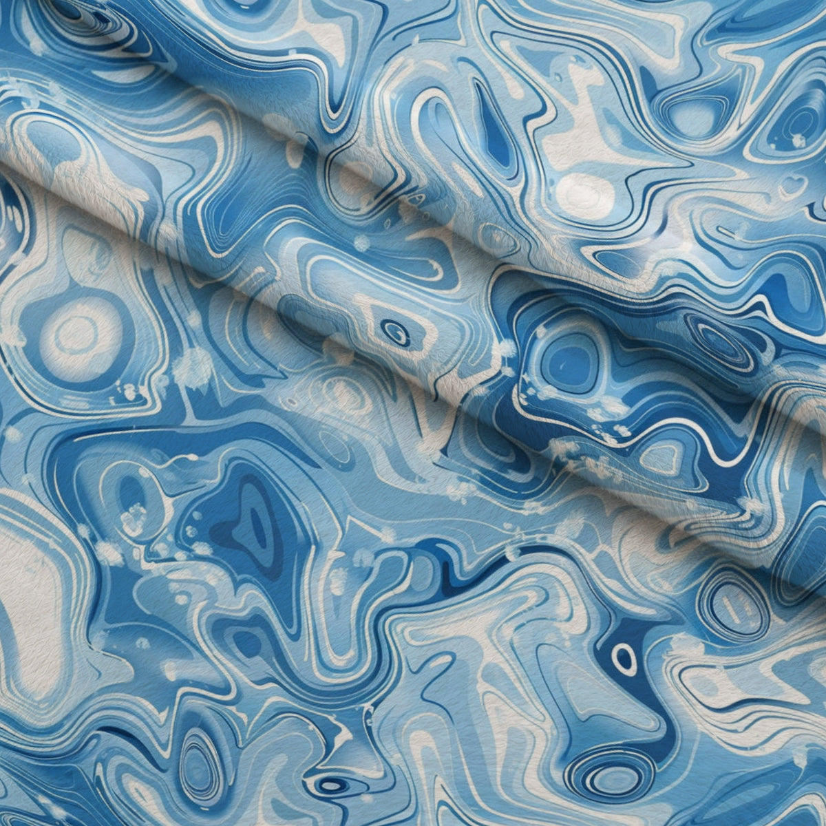 Liquid Sapphire Pattern 8 Minky Fabric
