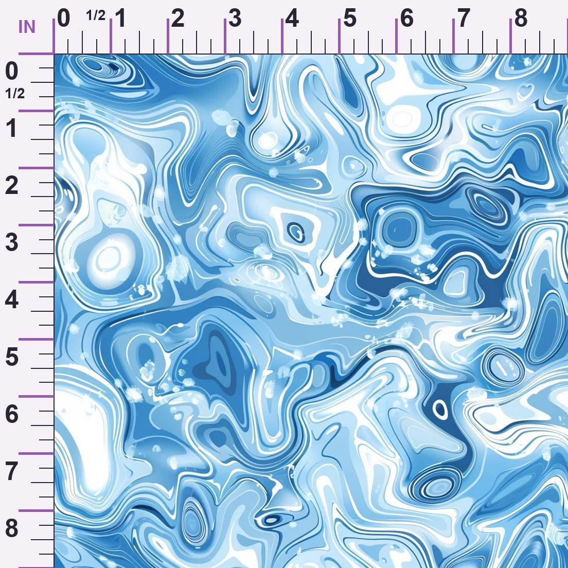 Liquid Sapphire Pattern 8 Minky Fabric