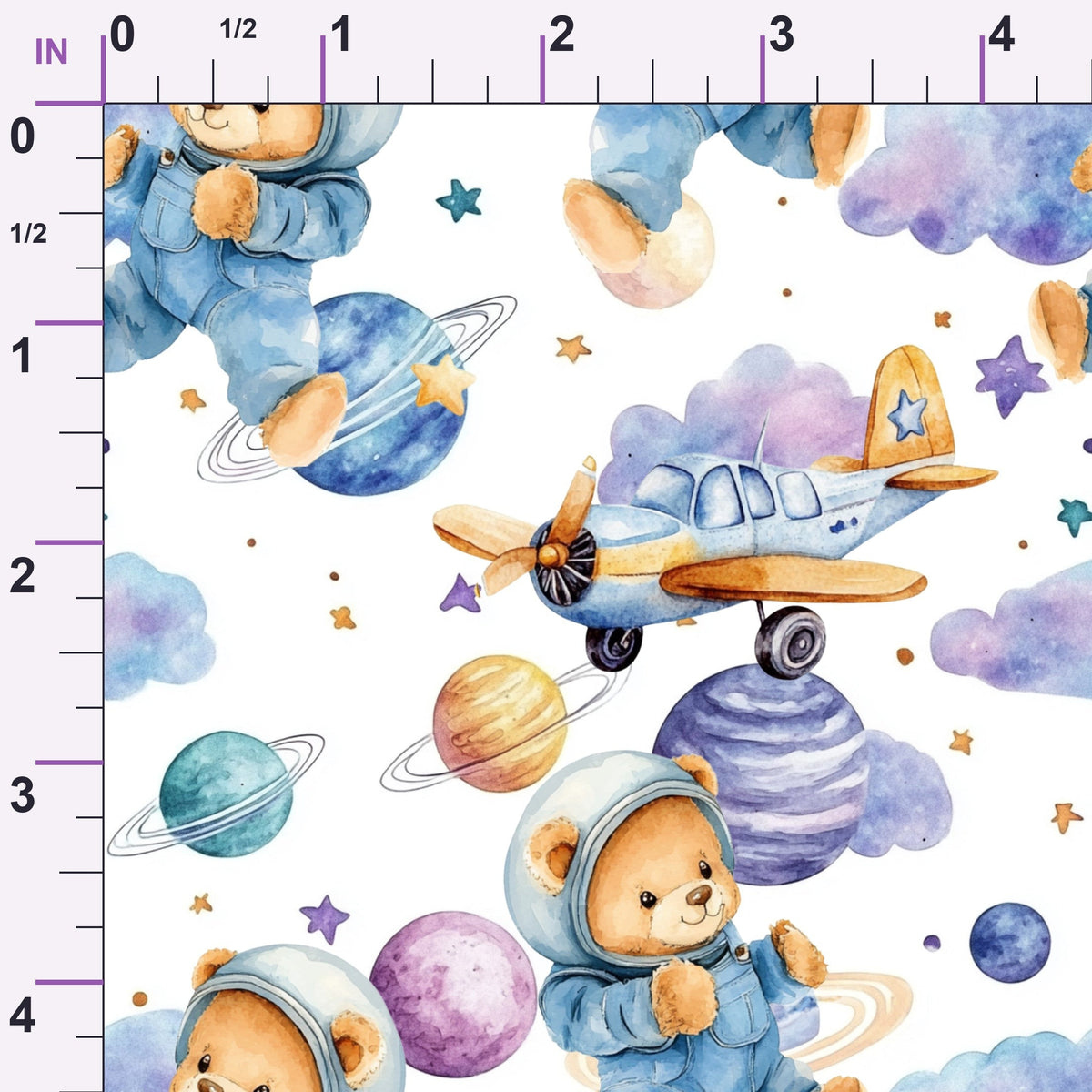 Little Cub Dreams Pattern 4 Minky Fabric