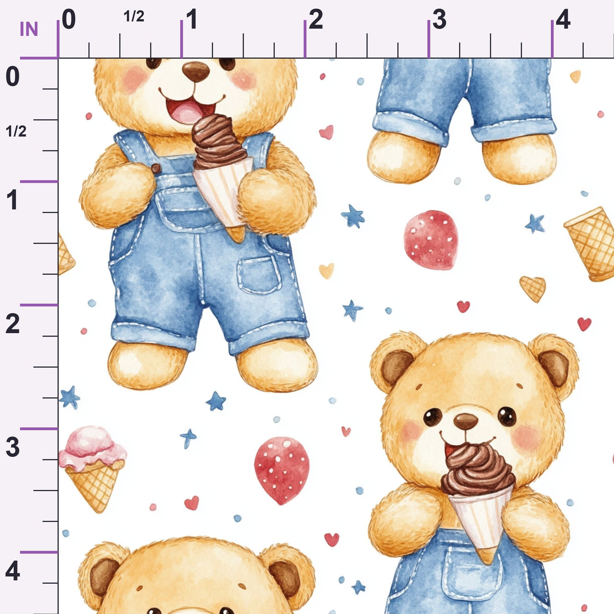Little Cub Dreams Pattern 7 Minky Fabric