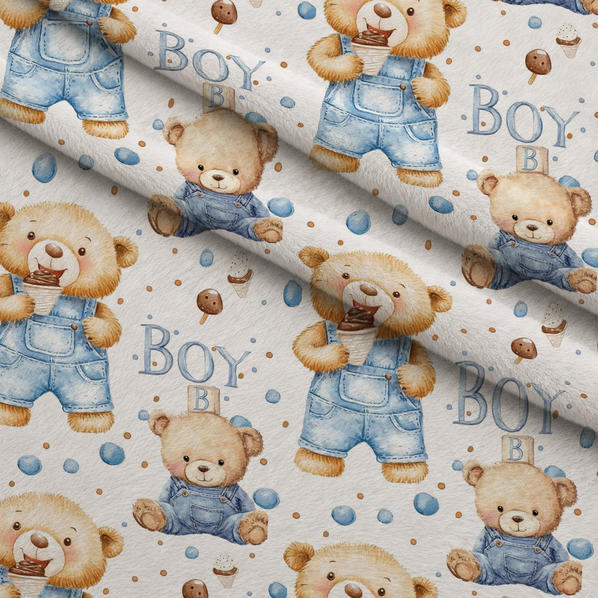 Little Cub Dreams Pattern 9 Minky Fabric