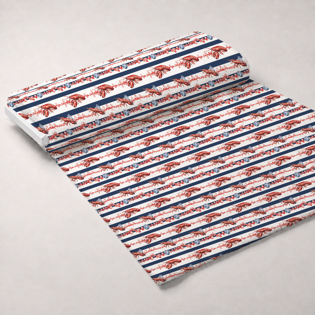 Lobster Bay Pattern 1 Minky Fabric