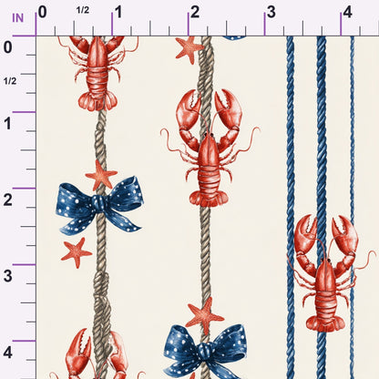 Lobster Bay Pattern 10 Minky Fabric