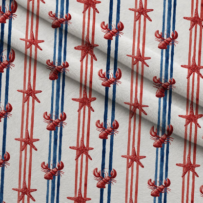 Lobster Bay Pattern 11 Minky Fabric