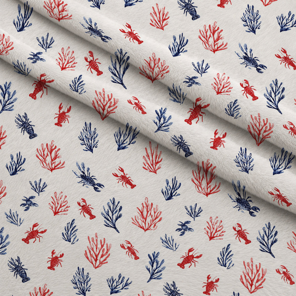 Lobster Bay Pattern 12 Minky Fabric