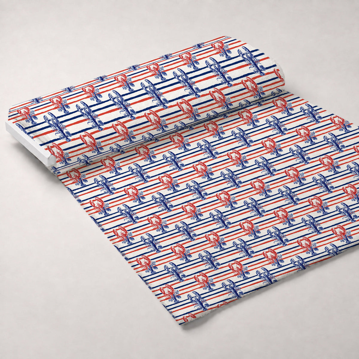Lobster Bay Pattern 2 Minky Fabric