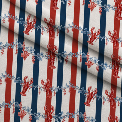 Lobster Bay Pattern 3 Minky Fabric
