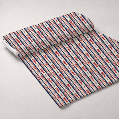 Lobster Bay Pattern 4 Minky Fabric