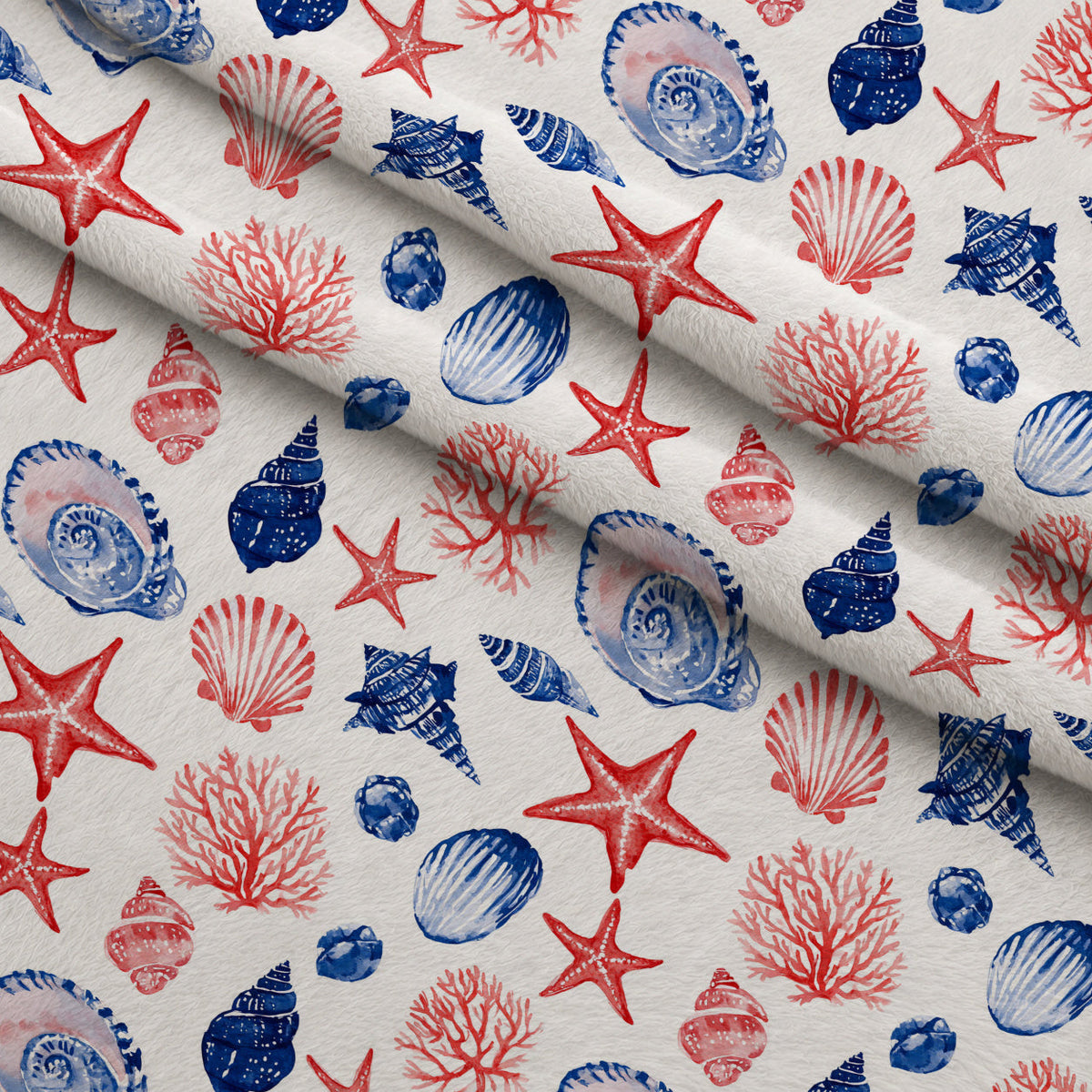 Lobster Bay Pattern 5 Minky Fabric