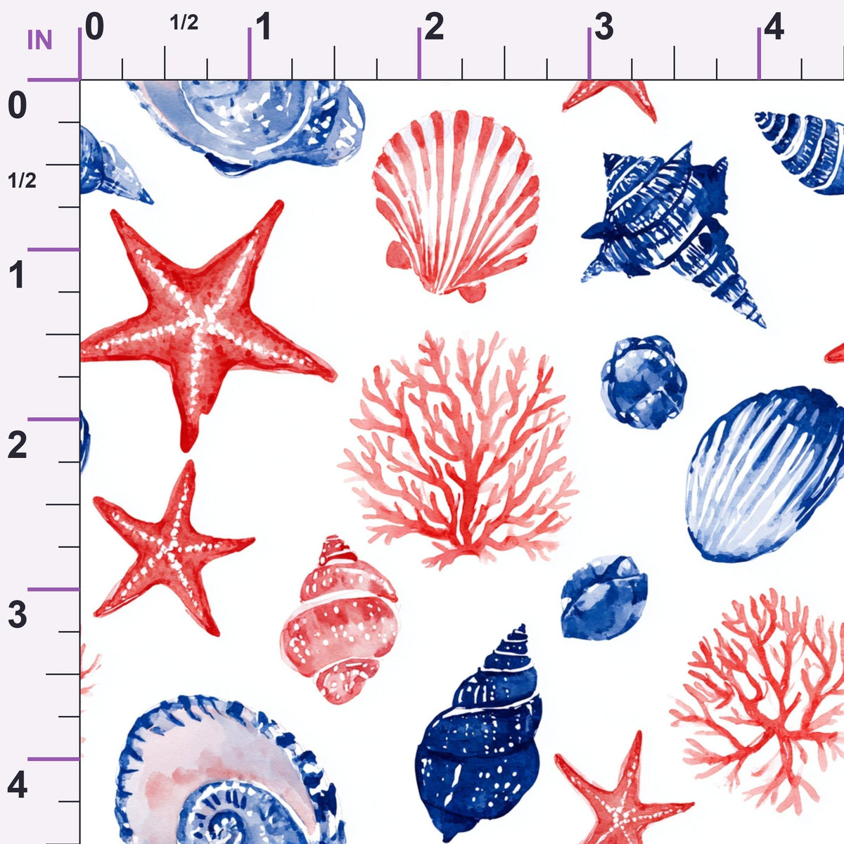 Lobster Bay Pattern 5 Minky Fabric