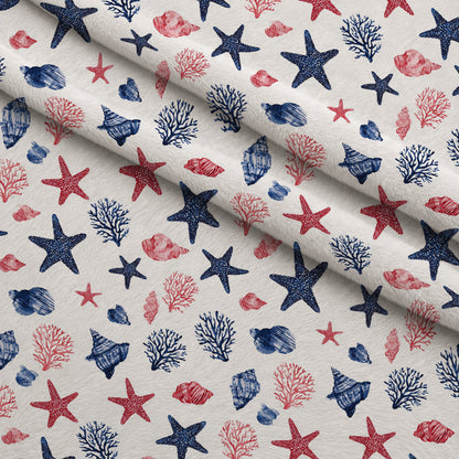 Lobster Bay Pattern 6 Minky Fabric