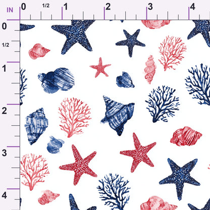 Lobster Bay Pattern 6 Minky Fabric