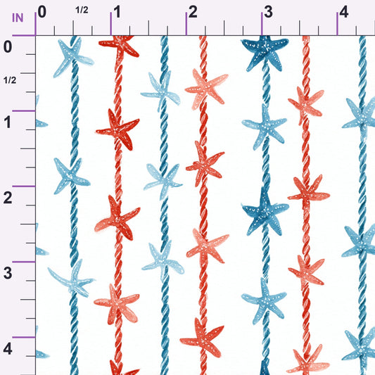 Lobster Bay Pattern 7 Minky Fabric