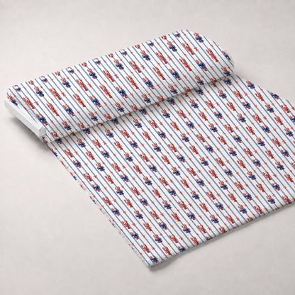 Lobster Bay Pattern 9 Minky Fabric