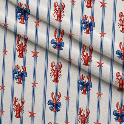 Lobster Bay Pattern 9 Minky Fabric