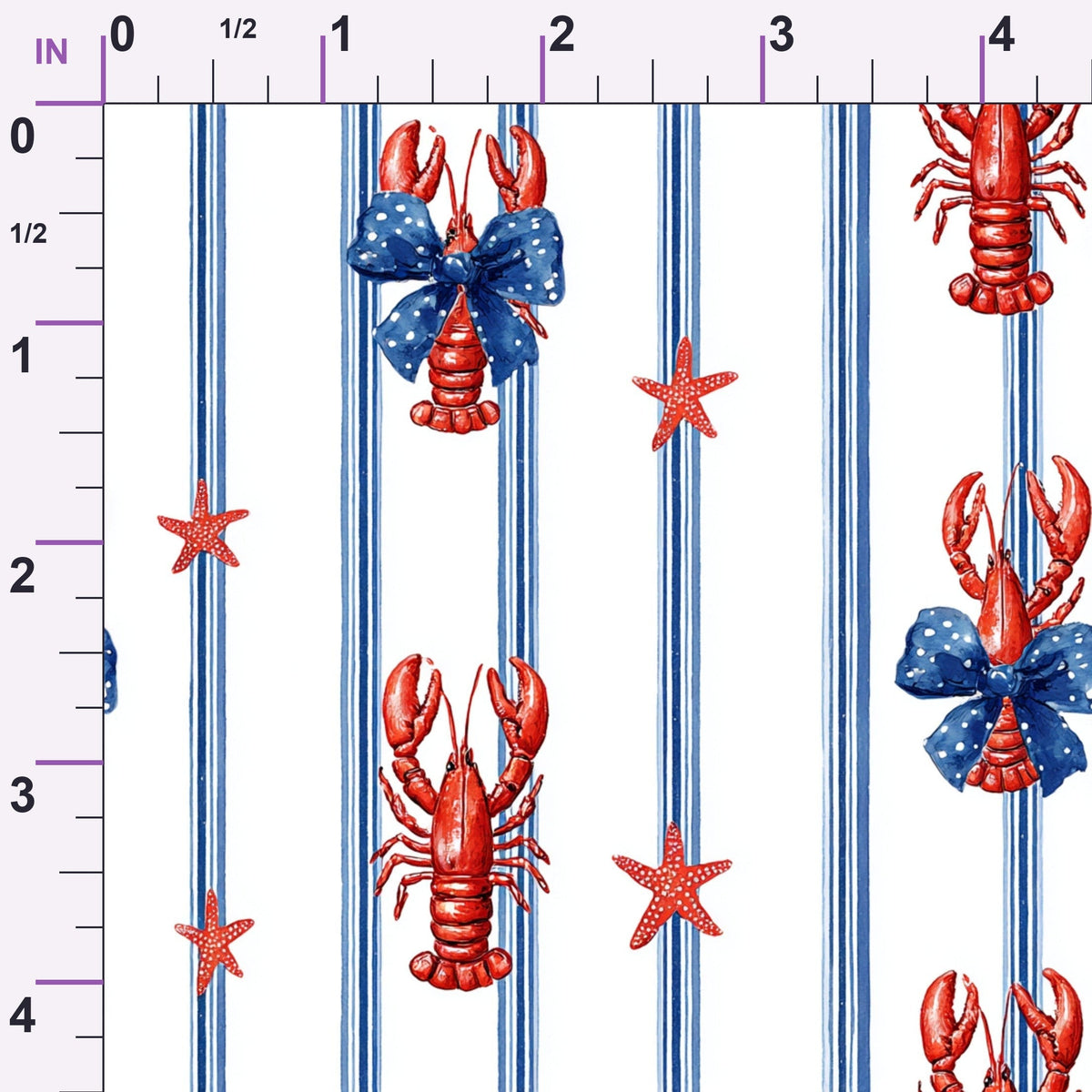 Lobster Bay Pattern 9 Minky Fabric