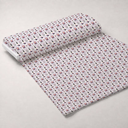 Lotus Meditation Pattern 1 Minky Fabric