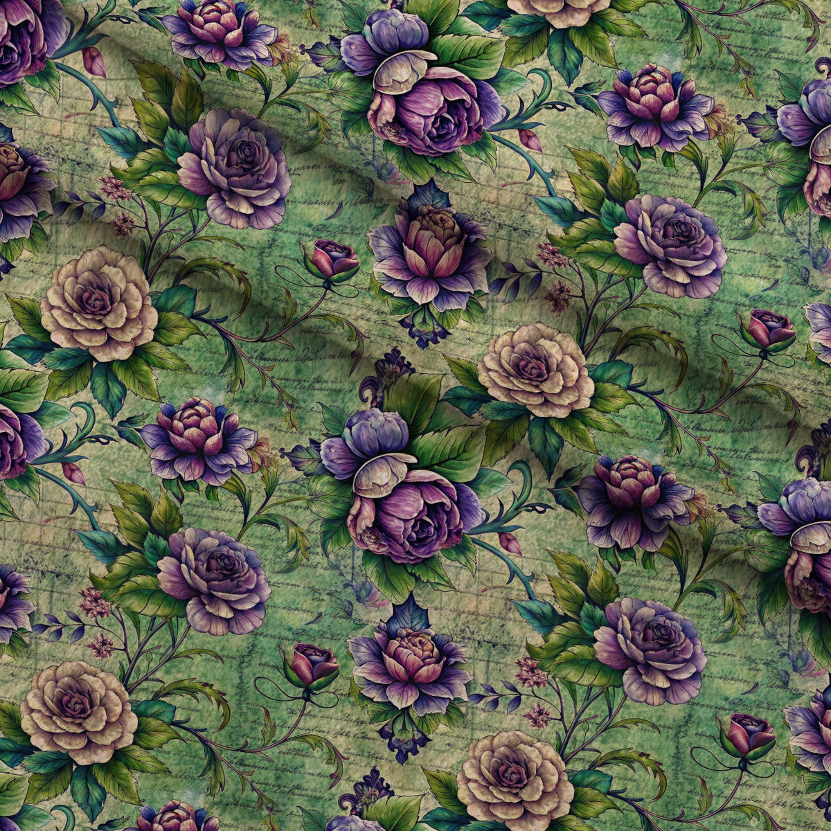 Love Letter Blooms Pattern 1 Minky Fabric