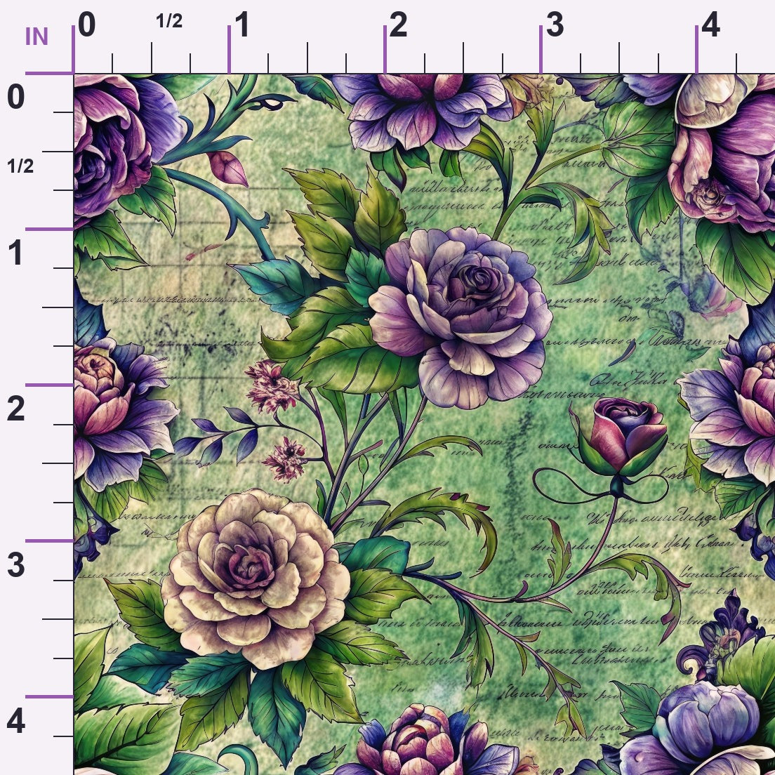 Love Letter Blooms Pattern 1 Minky Fabric