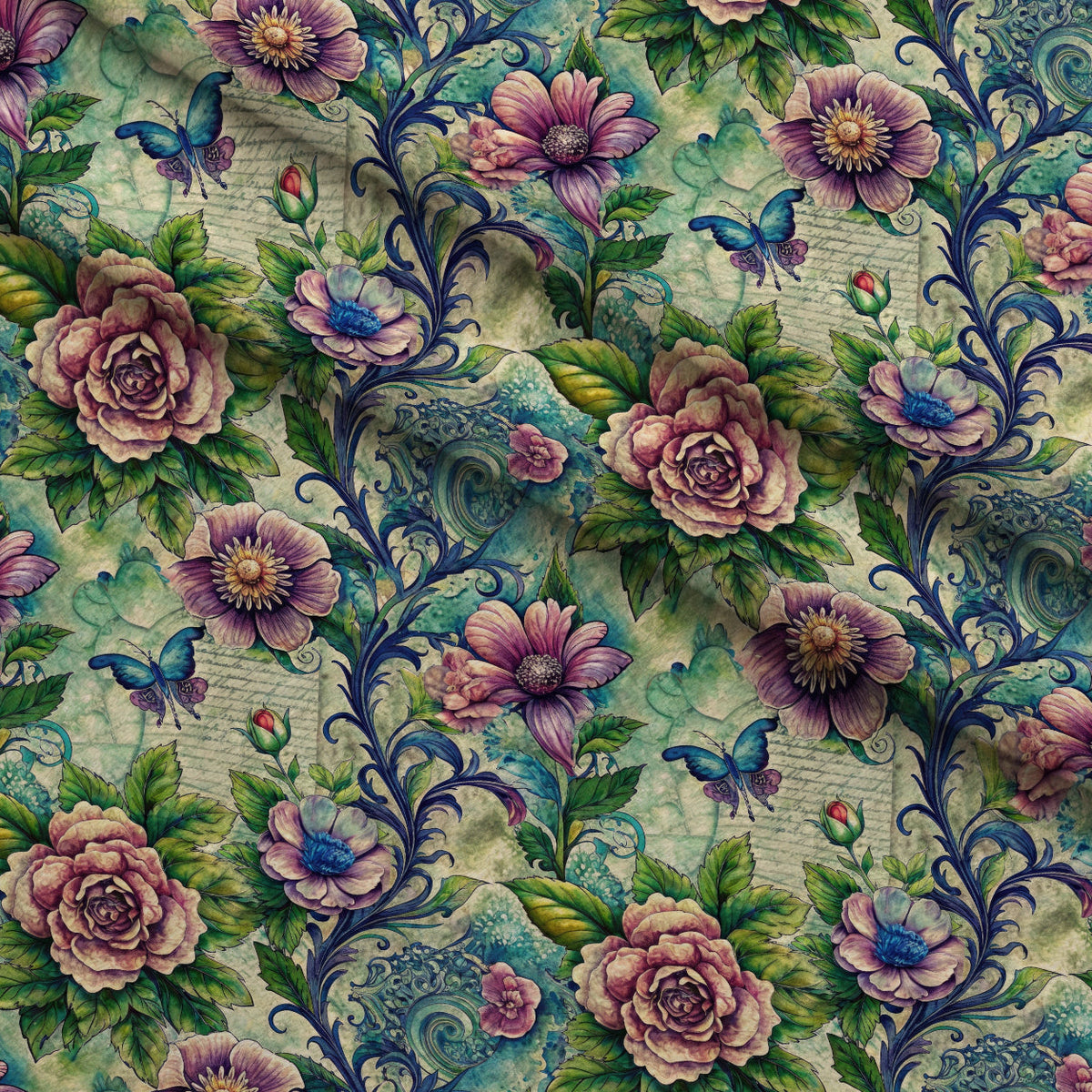 Love Letter Blooms Pattern 11 Minky Fabric