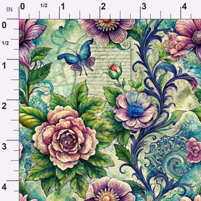 Love Letter Blooms Pattern 11 Minky Fabric