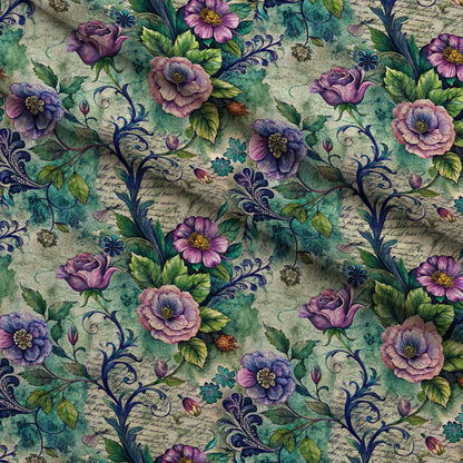 Love Letter Blooms Pattern 12 Minky Fabric