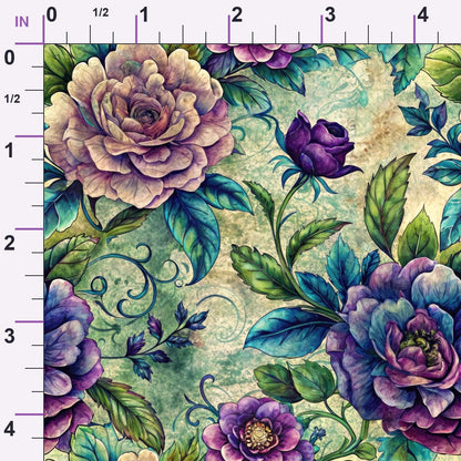 Love Letter Blooms Pattern 9 Minky Fabric