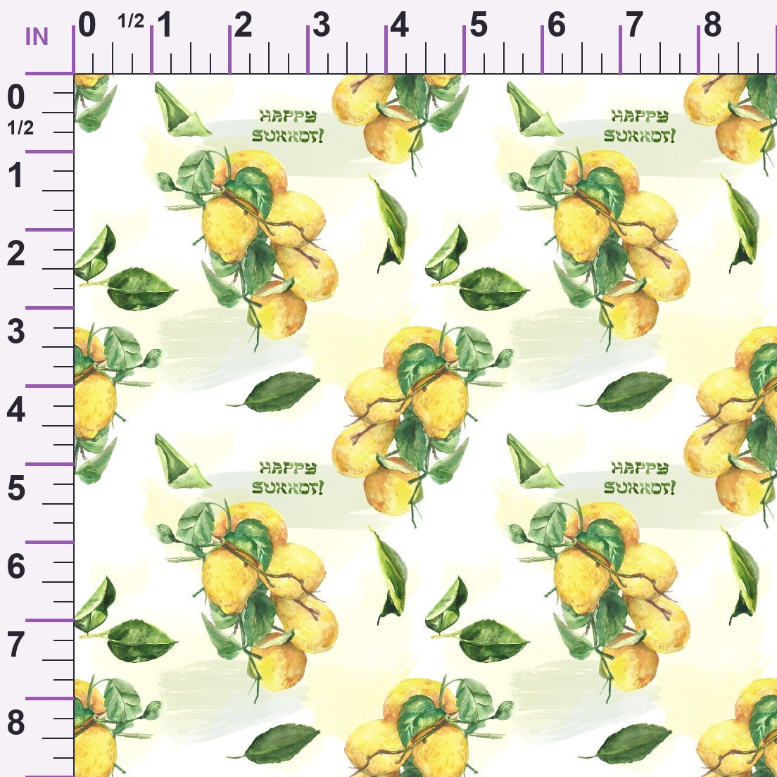 Lulav and Etrog Pattern 13 Minky Fabric