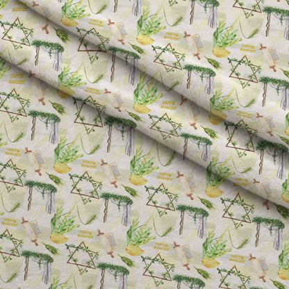 Lulav and Etrog Pattern 4 Minky Fabric