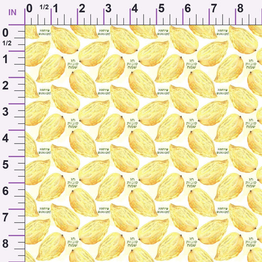 Lulav and Etrog Pattern 6 Minky Fabric