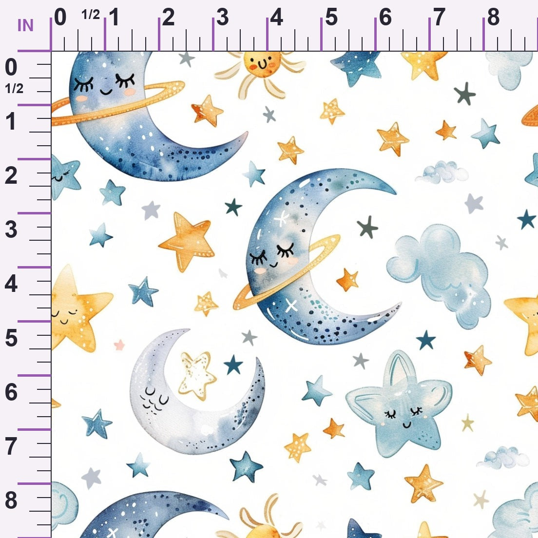Lullaby Skies Pattern 13 Minky Fabric