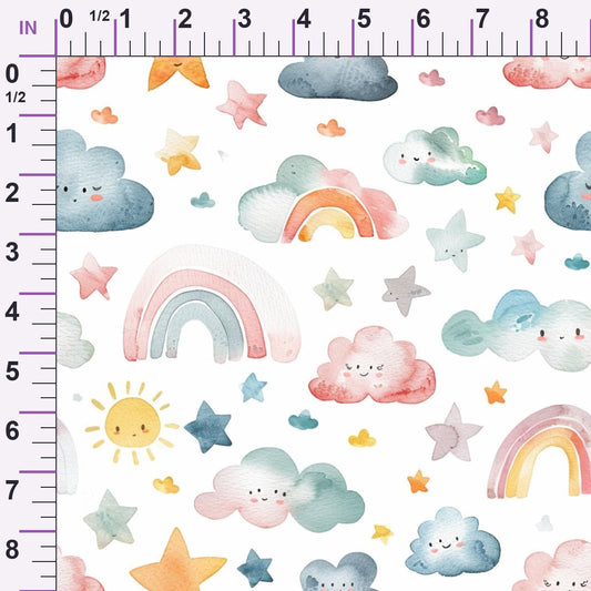 Lullaby Skies Pattern 2 Minky Fabric