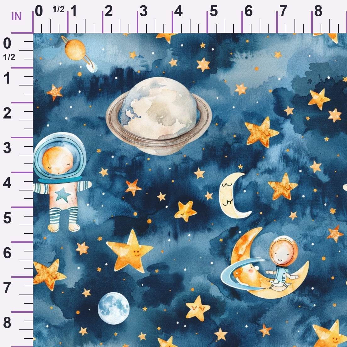Lullaby Skies Pattern 4 Minky Fabric