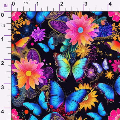 Luminous Wings Pattern 1 Minky Fabric