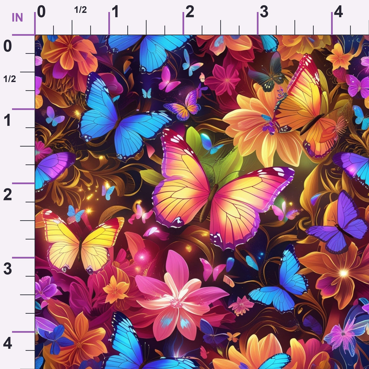 Luminous Wings Pattern 15 Minky Fabric