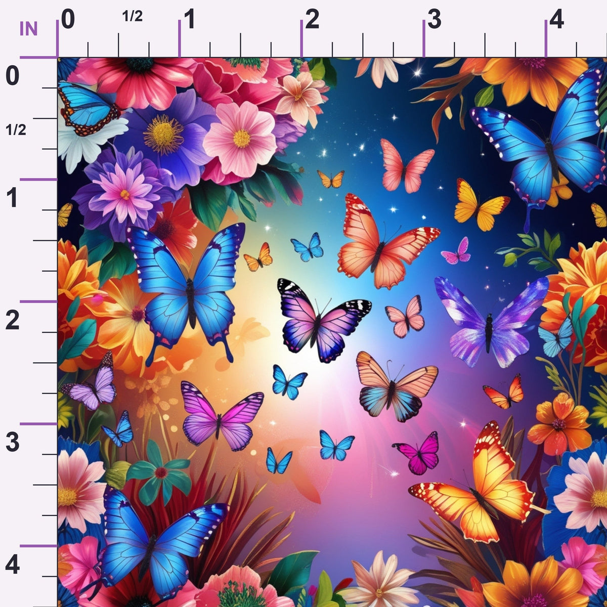 Luminous Wings Pattern 18 Minky Fabric