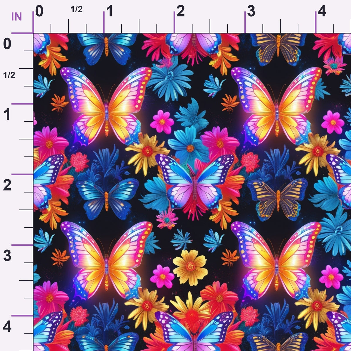 Luminous Wings Pattern 2 Minky Fabric