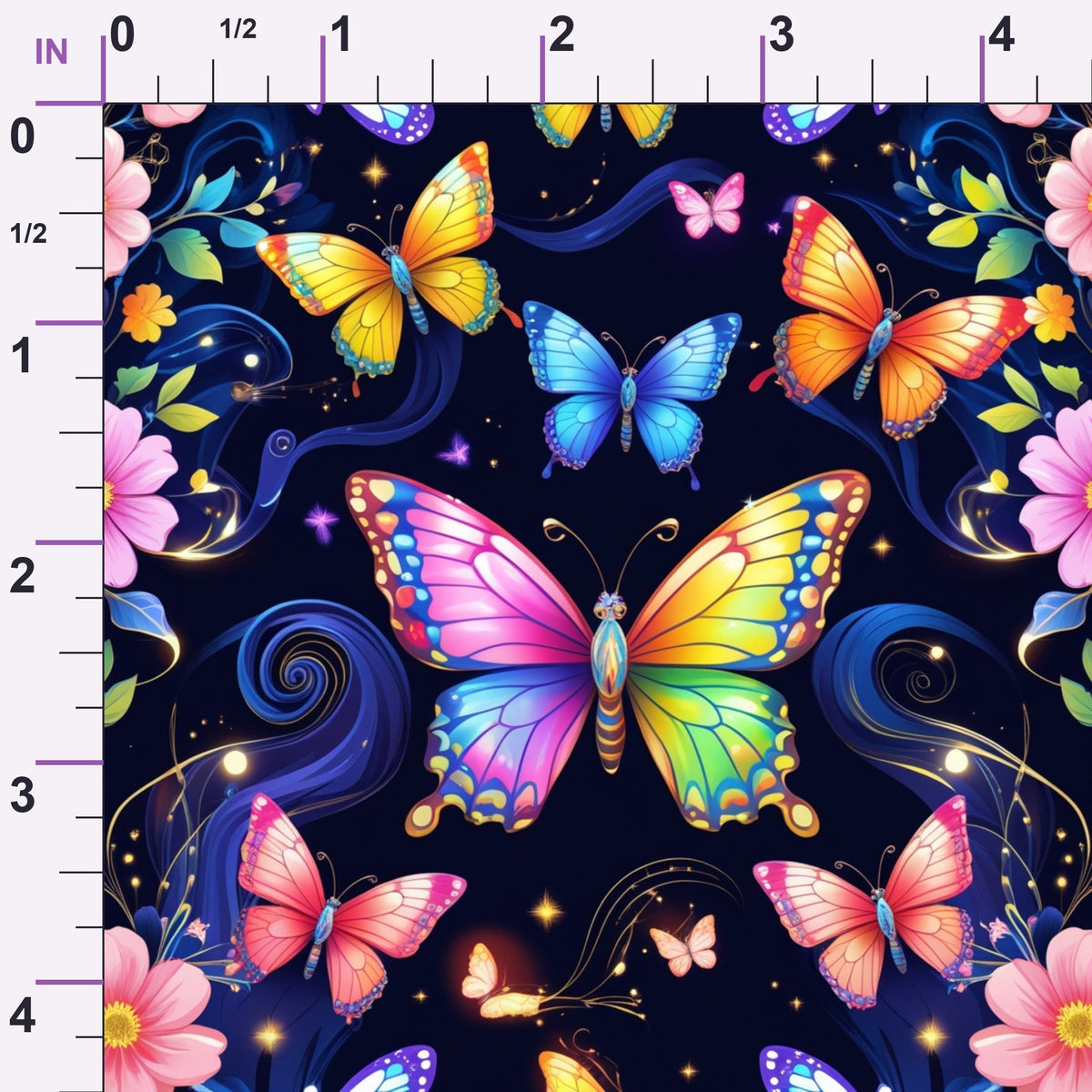 Luminous Wings Pattern 22 Minky Fabric