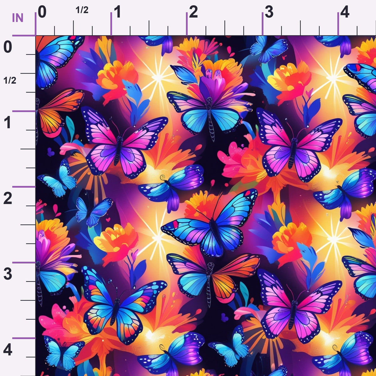 Luminous Wings Pattern 24 Minky Fabric