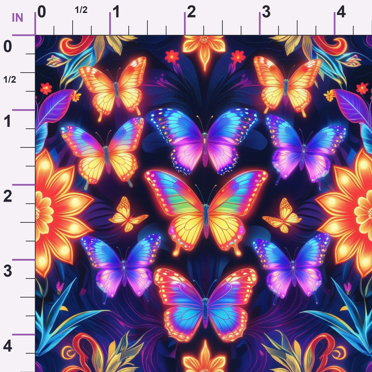 Luminous Wings Pattern 26 Minky Fabric