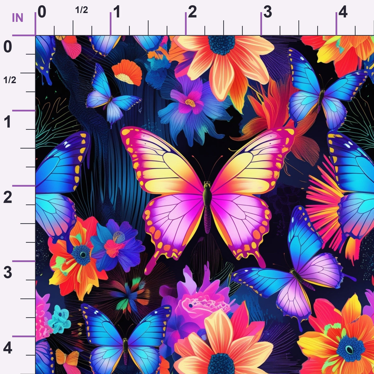 Luminous Wings Pattern 3 Minky Fabric