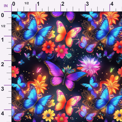 Luminous Wings Pattern 30 Minky Fabric