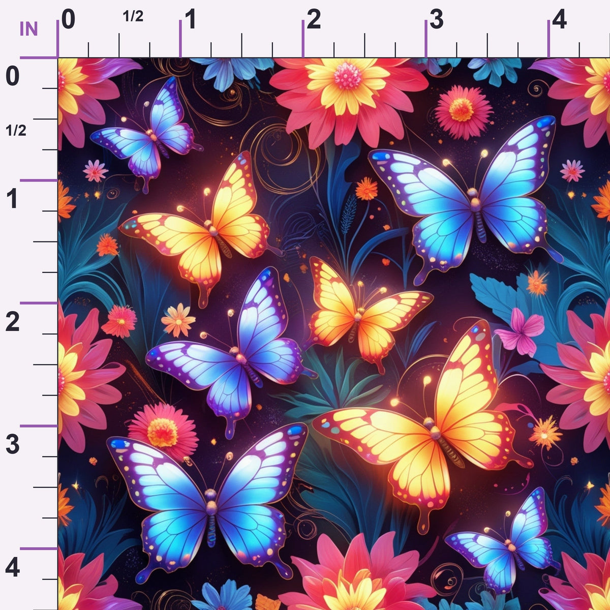 Luminous Wings Pattern 31 Minky Fabric