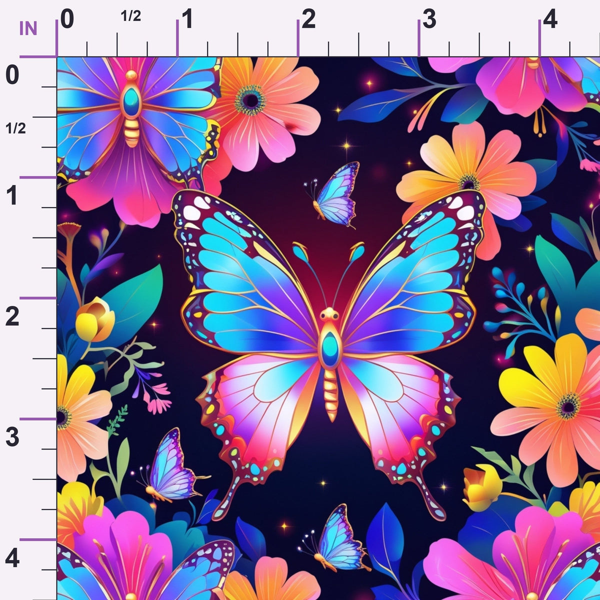 Luminous Wings Pattern 32 Minky Fabric