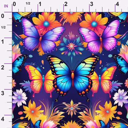 Luminous Wings Pattern 4 Minky Fabric