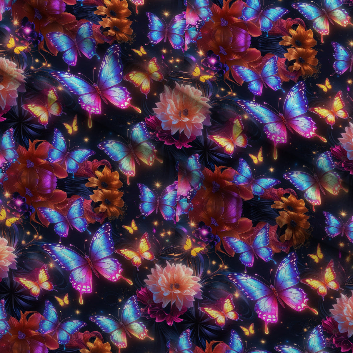 Luminous Wings Pattern 5 Minky Fabric