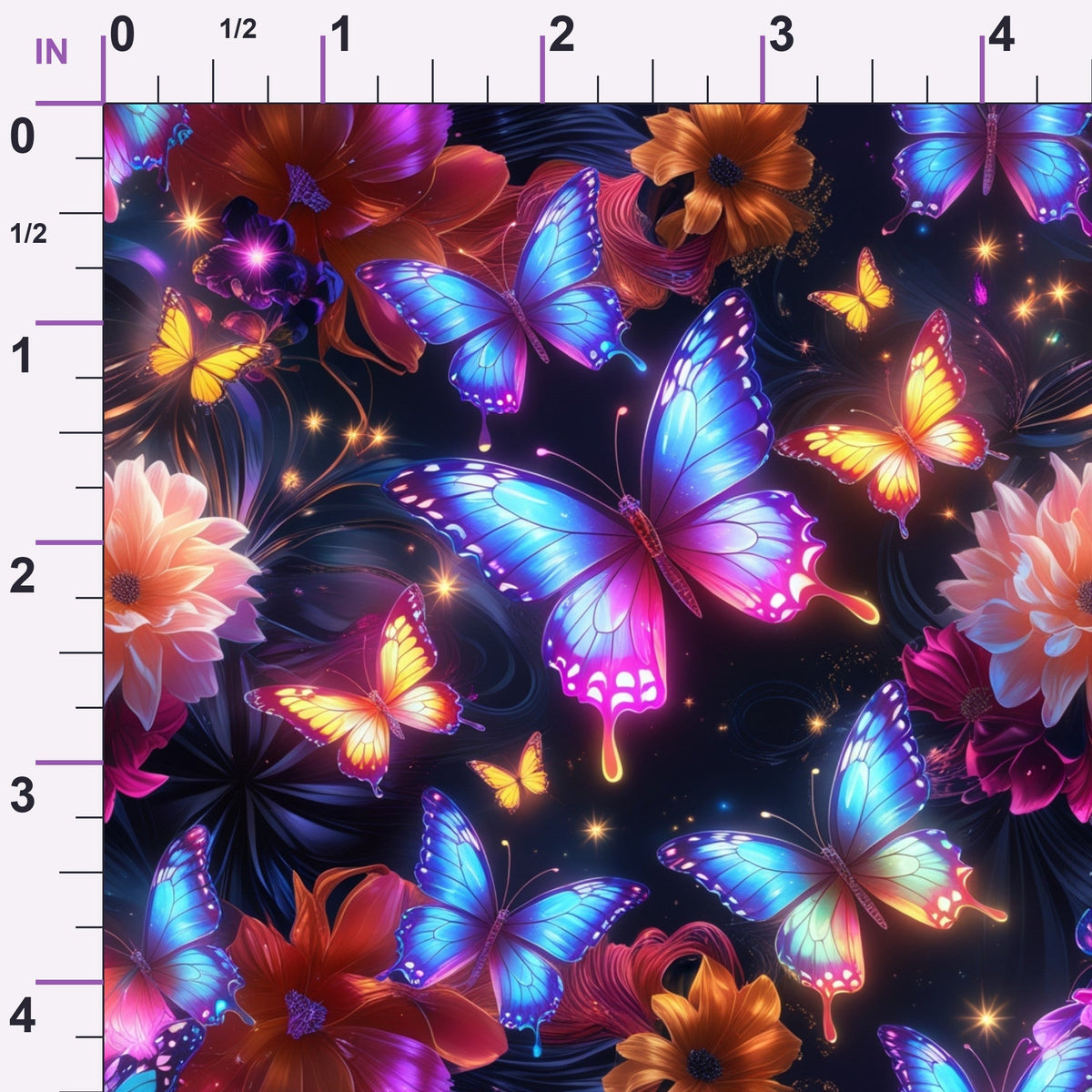 Luminous Wings Pattern 5 Minky Fabric