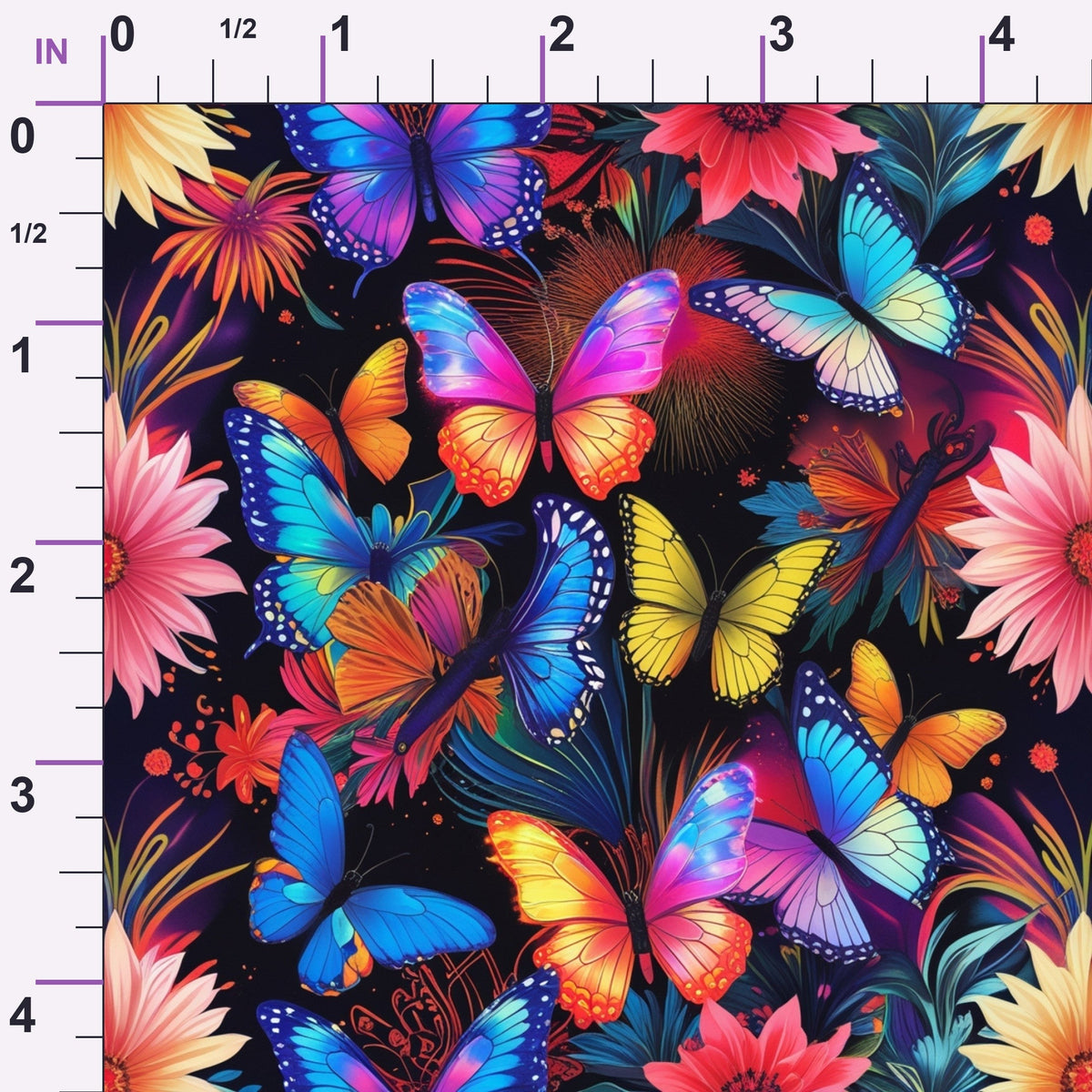 Luminous Wings Pattern 6 Minky Fabric
