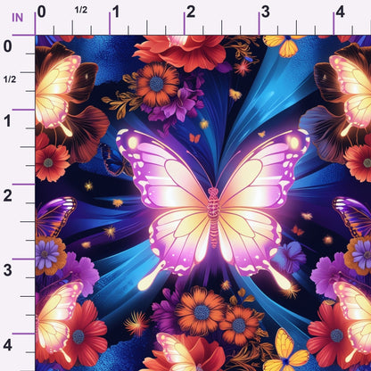 Luminous Wings Pattern 7 Minky Fabric